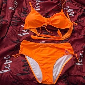 Orange High Rise Bikini